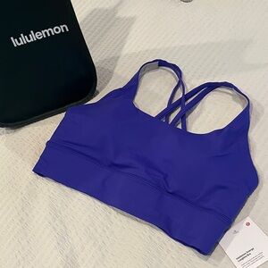 lululemon Energy Longline Sports Bra 10 Vibrant Purple